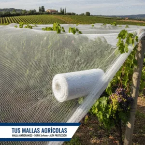 Rollo Malla Antigranizo 5x4 (100m) | Alta Protección Poro 3x4mm
