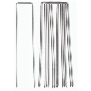 Grapas de Fijación para Mallas Antihierbas | Acero Galvanizado 17cm | Sujeción Segura